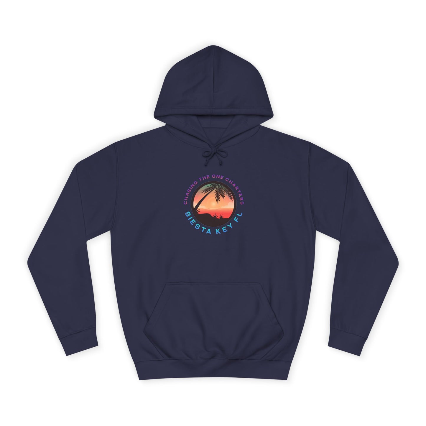 Sunset Palm Unisex College Hoodie, Cozy Casual Wear, Beach Lovers Gift, Summer Vibes, College Apparel, Cozy Hoodie