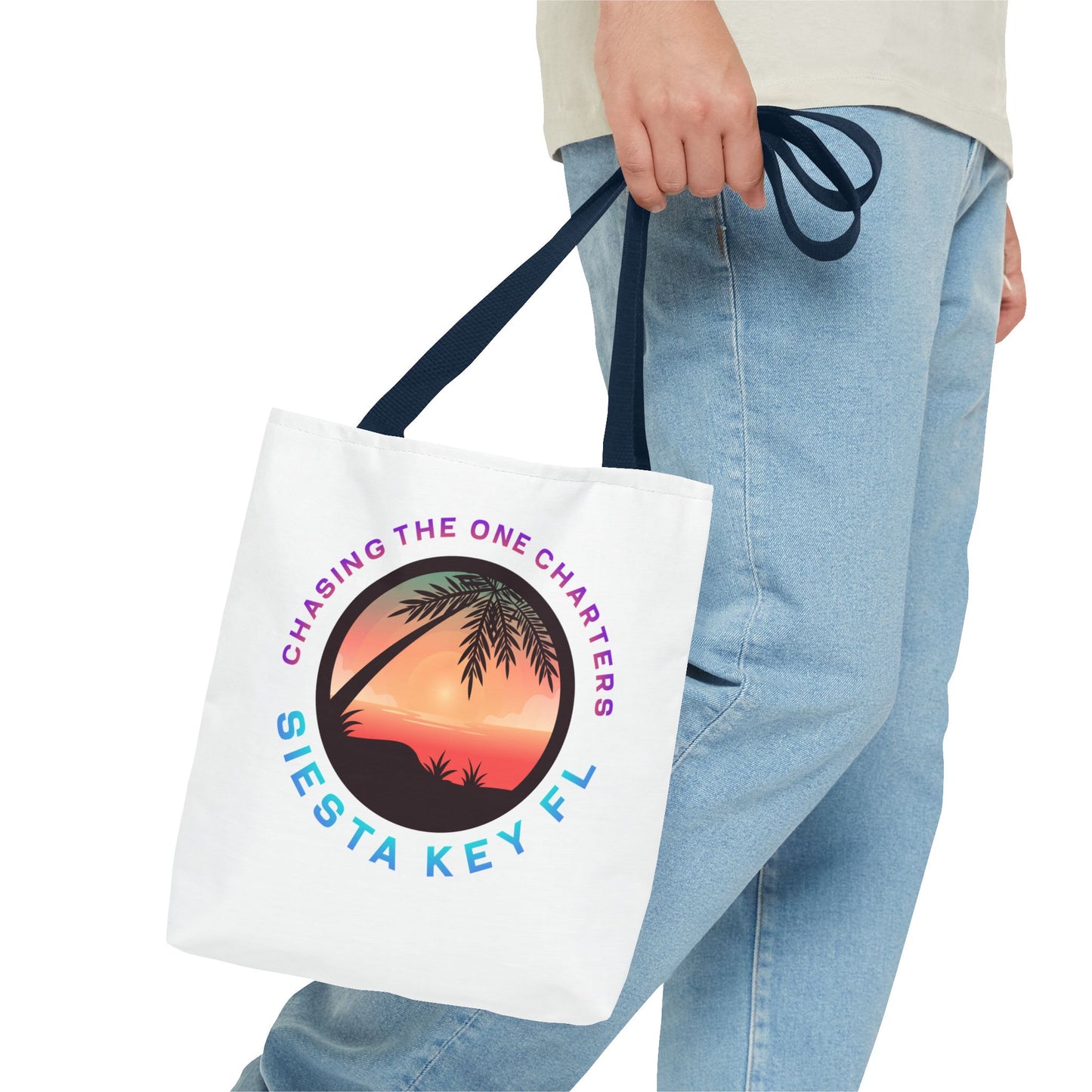 Beach Bag, Siesta Key Sunsets Tote Bag, Travel Tote, Gift for Beach Lovers, Vacation Essential, AOP Design