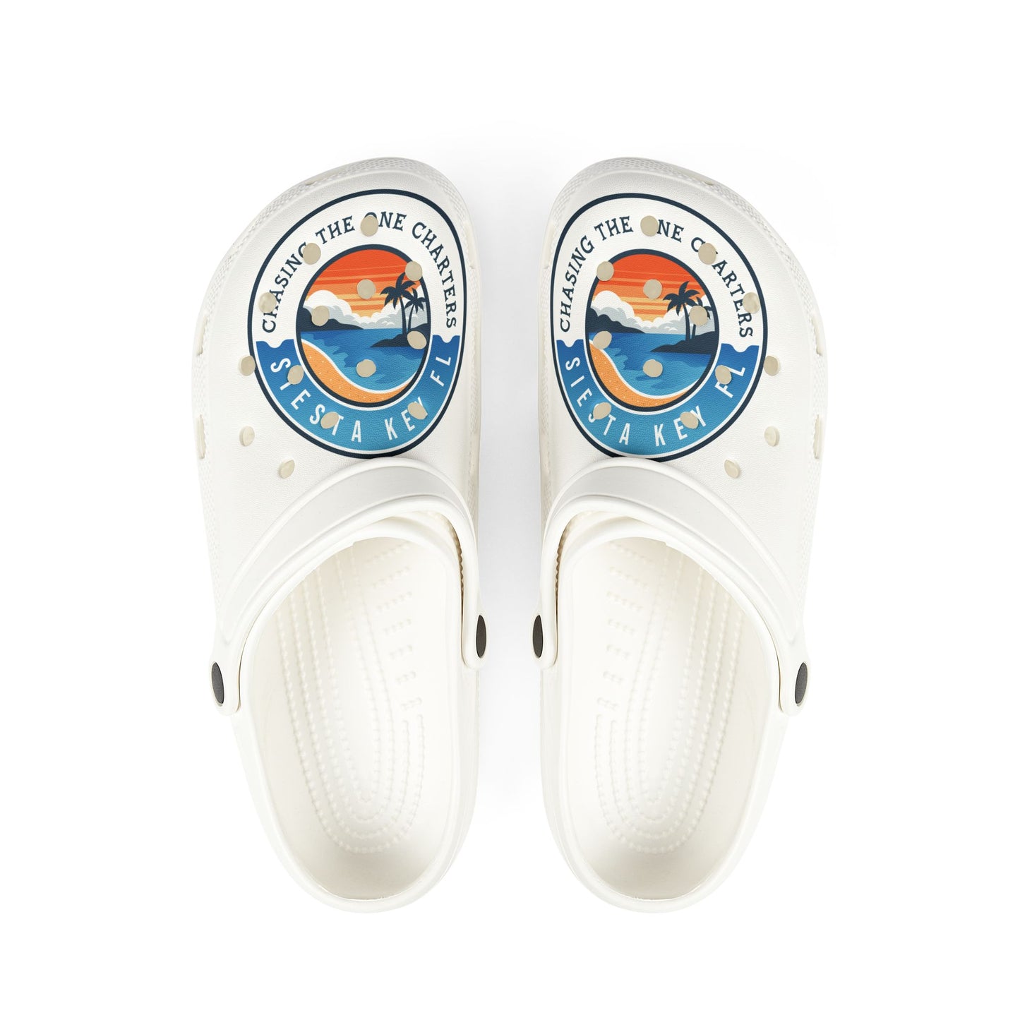 Tropical Graphic Sandals, Chasing the One EVA Foam Shoes, Beachwear Footwear, Fun Summer Sandals, Vacation Essentials Casual Slip-On Shoes, Beach Ready, Family Gatherings, Gifts for All Occasions