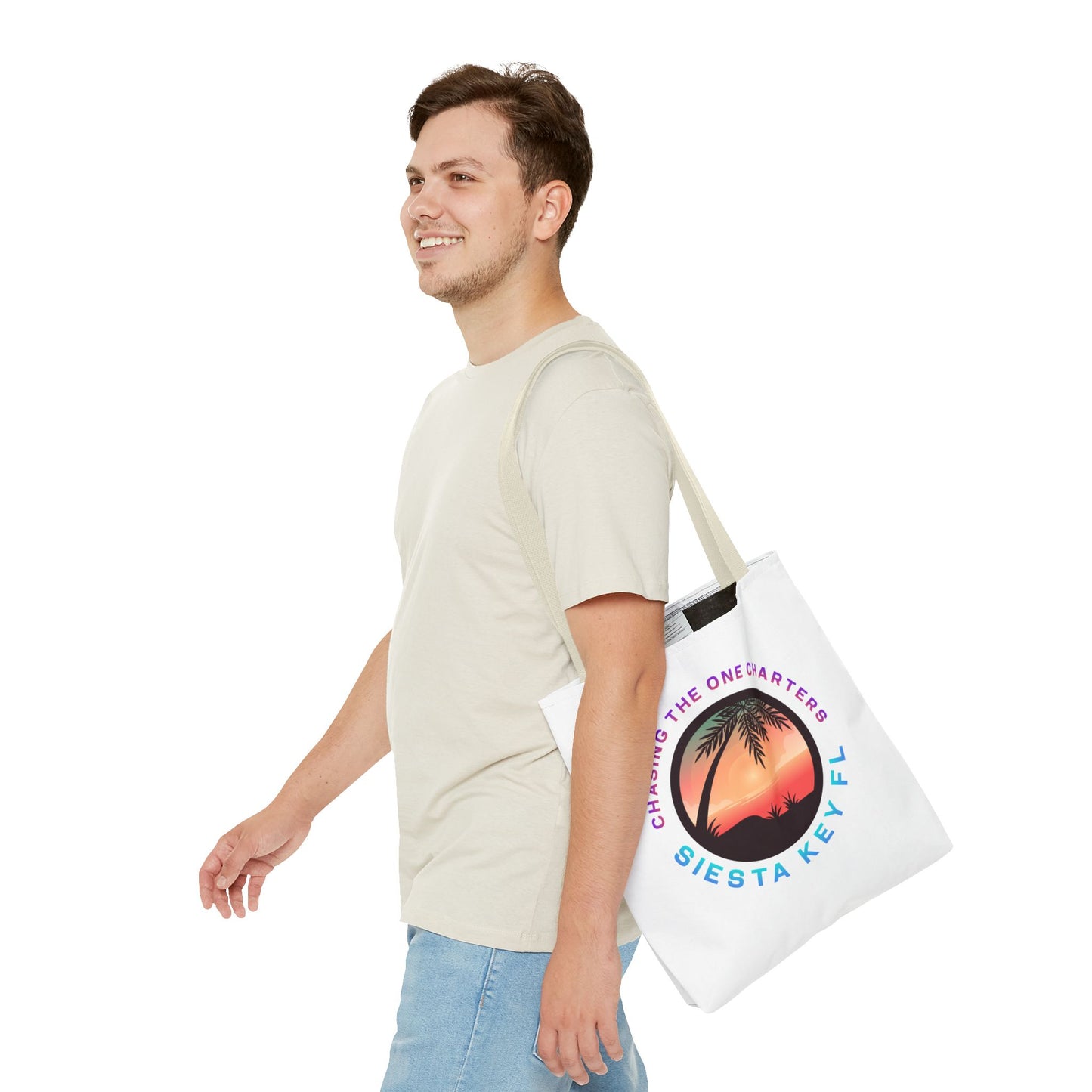 Beach Bag, Siesta Key Sunsets Tote Bag, Travel Tote, Gift for Beach Lovers, Vacation Essential, AOP Design