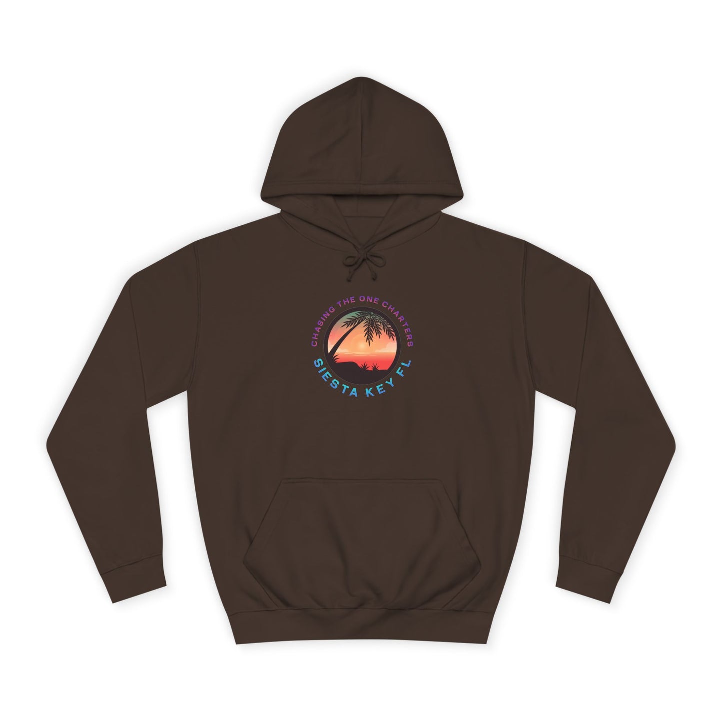 Sunset Palm Unisex College Hoodie, Cozy Casual Wear, Beach Lovers Gift, Summer Vibes, College Apparel, Cozy Hoodie
