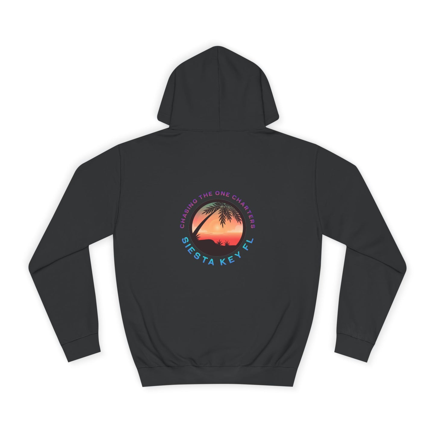 Sunset Palm Unisex College Hoodie, Cozy Casual Wear, Beach Lovers Gift, Summer Vibes, College Apparel, Cozy Hoodie
