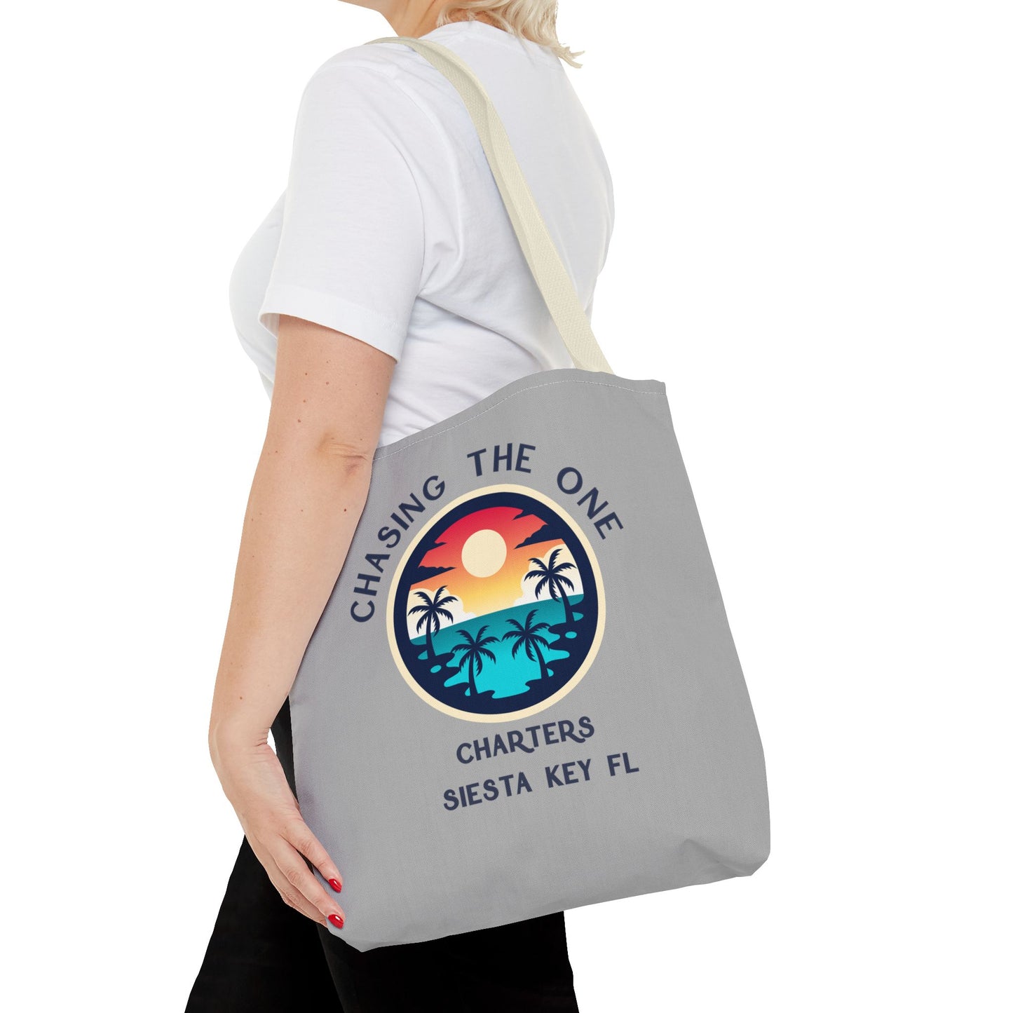 Beach Bag, Tote Bag with Tropical Sunset Design, Beach Tote, Vacation Accessory, Eco-Friendly Bag, Gift for Travelers, Summer Bag