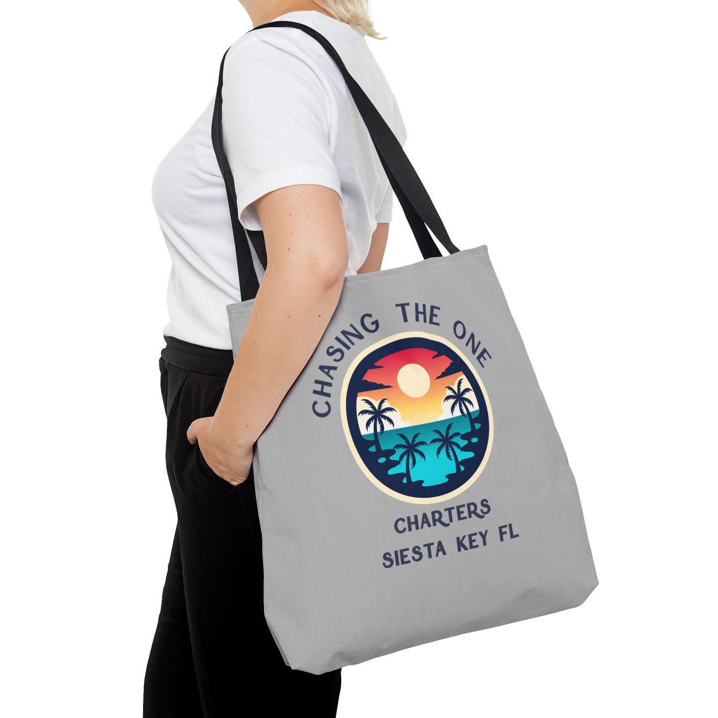 Beach Bag, Tote Bag with Tropical Sunset Design, Beach Tote, Vacation Accessory, Eco-Friendly Bag, Gift for Travelers, Summer Bag