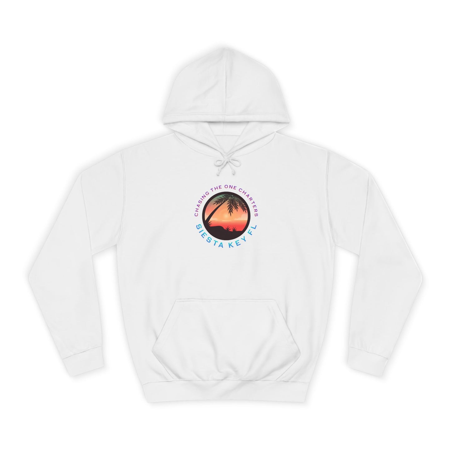 Sunset Palm Unisex College Hoodie, Cozy Casual Wear, Beach Lovers Gift, Summer Vibes, College Apparel, Cozy Hoodie