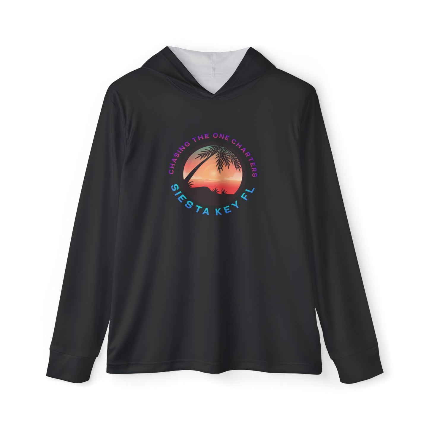 Men's Sports Hoodie, UPF +50 sun protection for outdoor use Men's Sports Warmup Hoodie with Tropical Vibe, Summer Beachwear, Activewear for Men, Vacation Apparel, Gift for Him