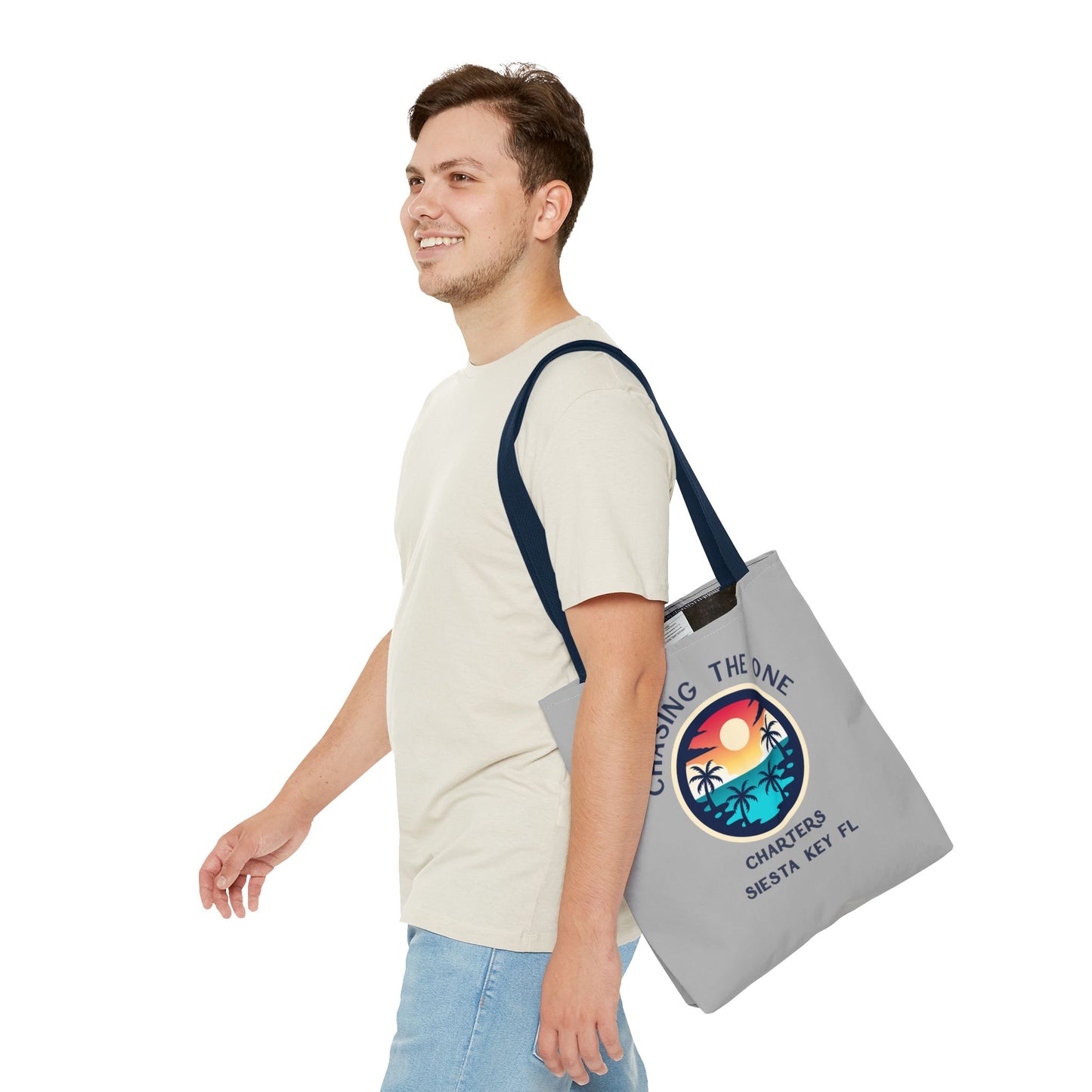 Beach Bag, Tote Bag with Tropical Sunset Design, Beach Tote, Vacation Accessory, Eco-Friendly Bag, Gift for Travelers, Summer Bag