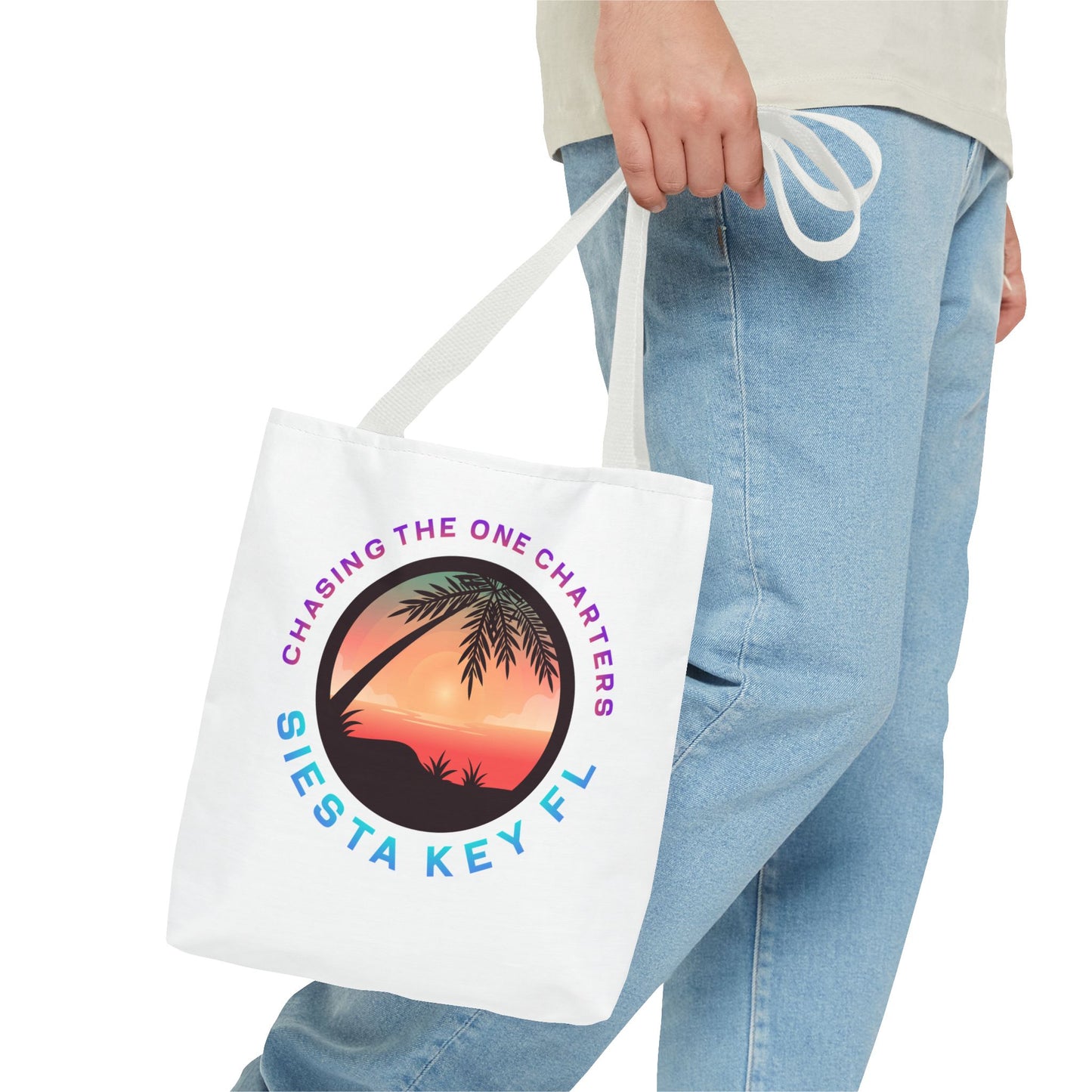 Beach Bag, Siesta Key Sunsets Tote Bag, Travel Tote, Gift for Beach Lovers, Vacation Essential, AOP Design
