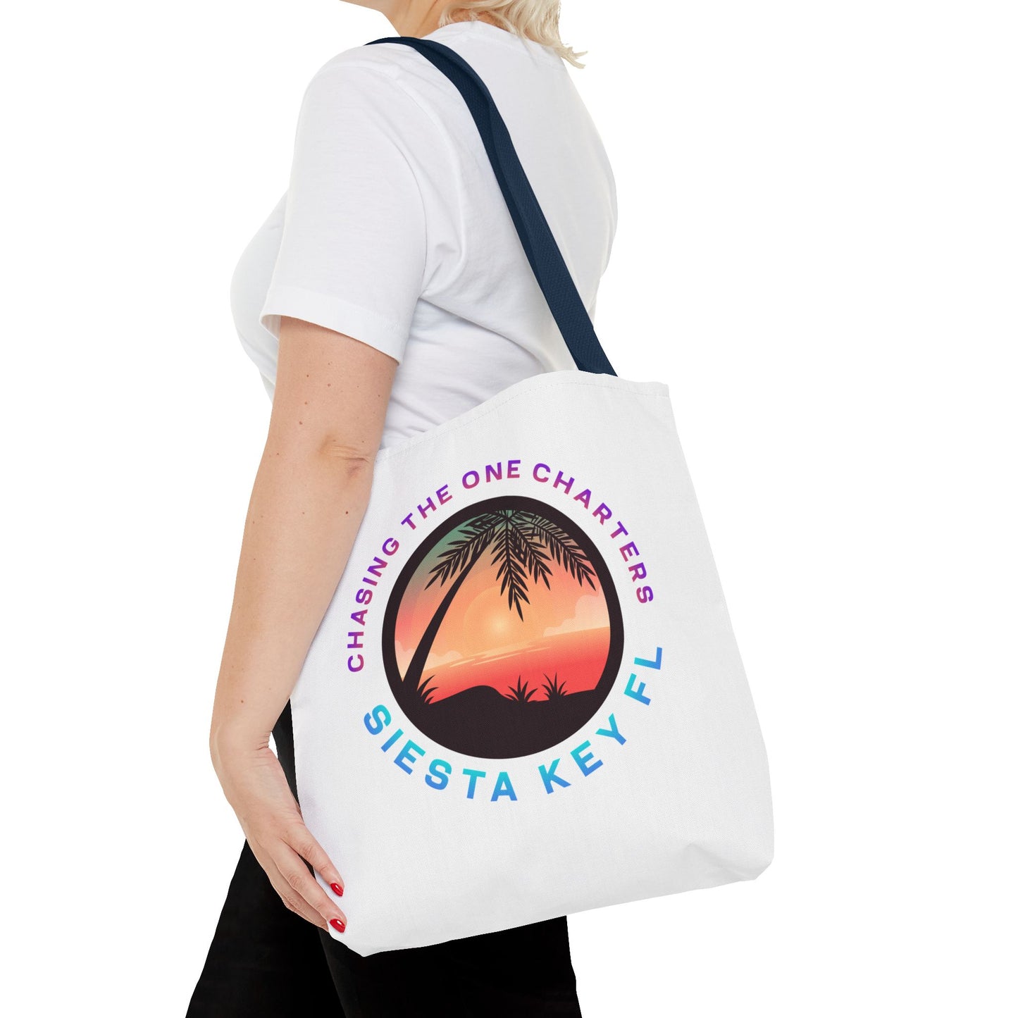 Beach Bag, Siesta Key Sunsets Tote Bag, Travel Tote, Gift for Beach Lovers, Vacation Essential, AOP Design