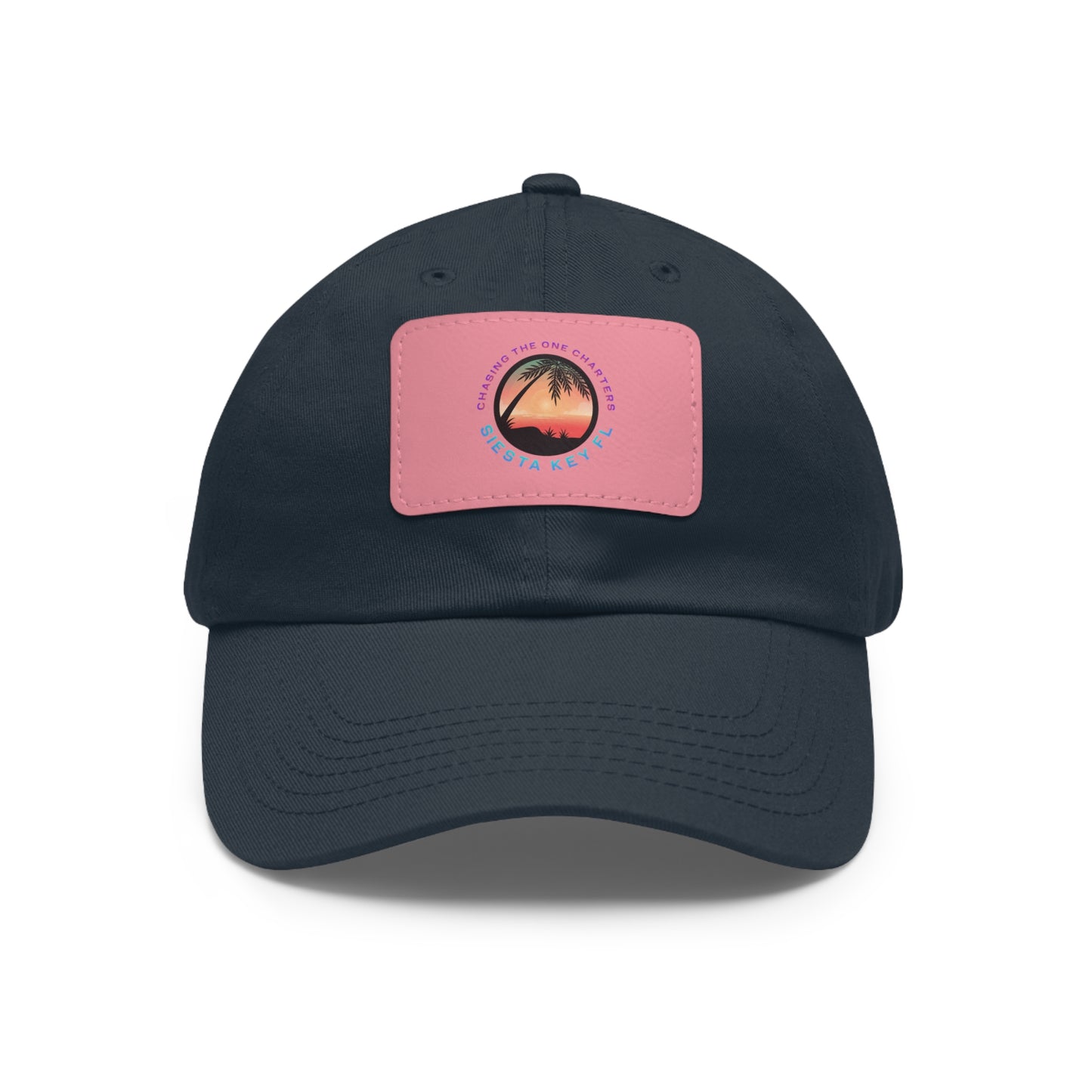 Beach Vibes Hat, Leather Patch Hat - Beachwear Gift, Outdoor Casual Cap, Vacation Accessory, Quality Relaxed Fit