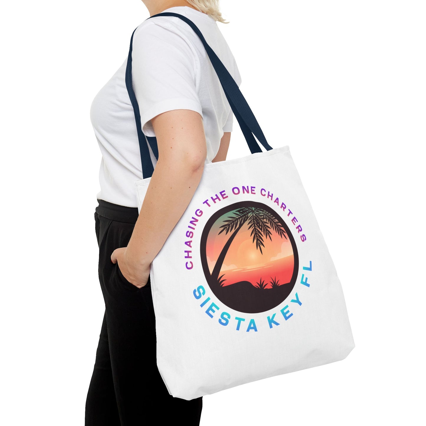 Beach Bag, Siesta Key Sunsets Tote Bag, Travel Tote, Gift for Beach Lovers, Vacation Essential, AOP Design