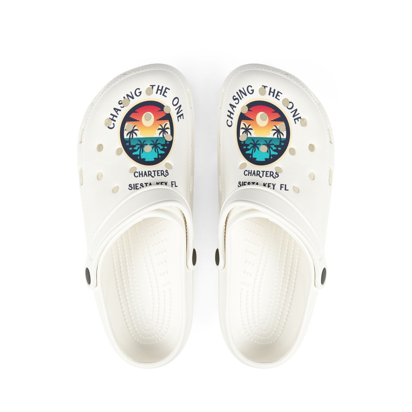 Tropical Graphic Sandals, Chasing the One EVA Foam Shoes, Beachwear Footwear, Fun Summer Sandals, Vacation Essentials