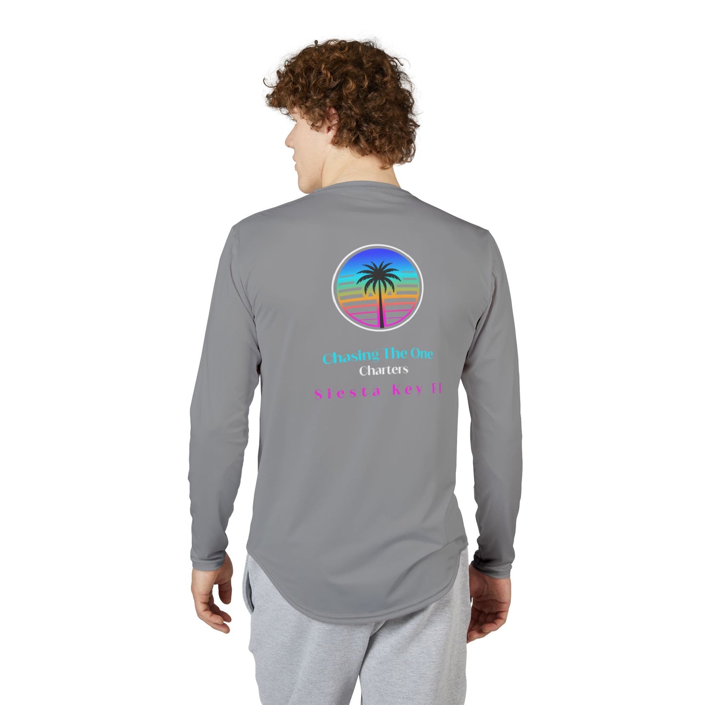 Men's UV Protection Long Sleeve Shirt - Tropical Vibe, Beach Apparel, Summer Essentials, Travel Gear, Gift for Him