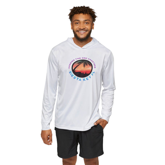 Men's Sports Hoodie, UPF +50 sun protection for outdoor use Men's Sports Warmup Hoodie with Tropical Vibe, Summer Beachwear, Activewear for Men, Vacation Apparel, Gift for Him