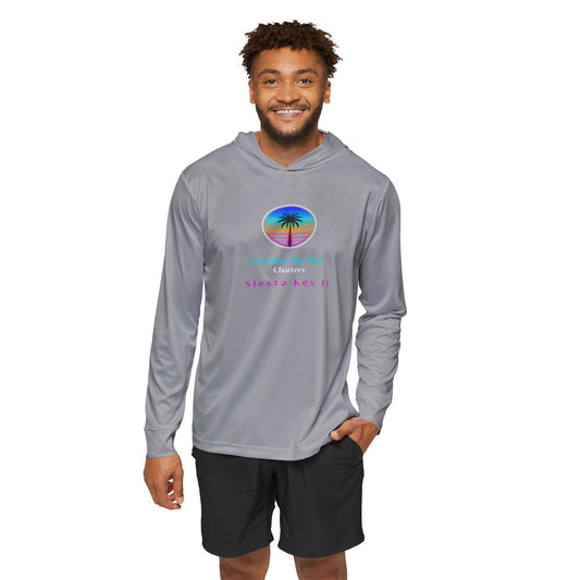 Men's Sports Hoodie, UPF +50 sun protection for outdoor use Men's Sports Warmup Hoodie with Tropical Vibe, Summer Beachwear, Activewear for Men, Vacation Apparel, Gift for Him