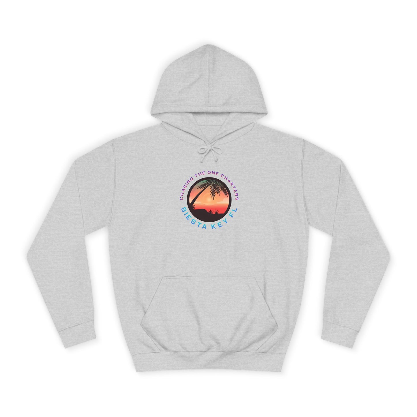 Sunset Palm Unisex College Hoodie, Cozy Casual Wear, Beach Lovers Gift, Summer Vibes, College Apparel, Cozy Hoodie