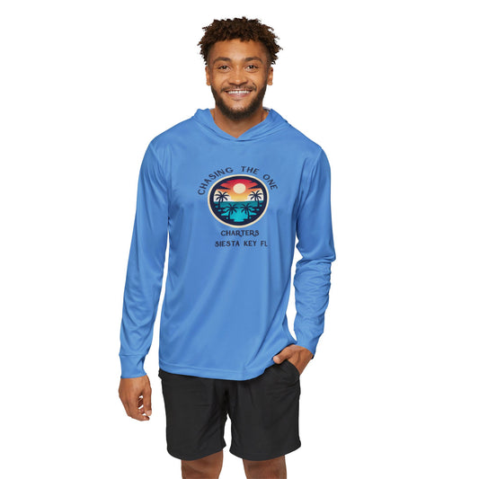 Men's Sports Hoodie, UPF +50 sun protection for outdoor use Men's Sports Warmup Hoodie with Tropical Vibe, Summer Beachwear, Activewear for Men, Vacation Apparel, Gift for Him
