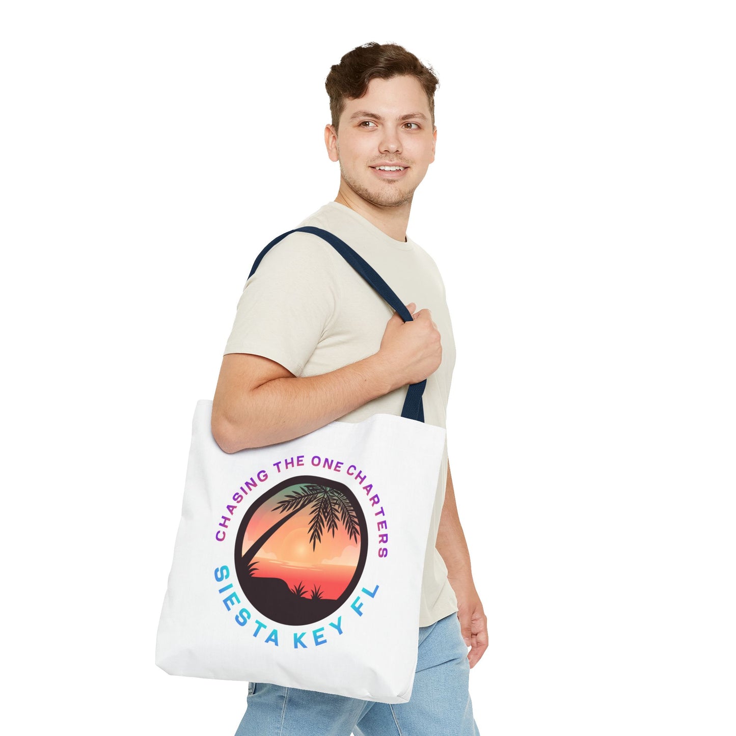 Beach Bag, Siesta Key Sunsets Tote Bag, Travel Tote, Gift for Beach Lovers, Vacation Essential, AOP Design