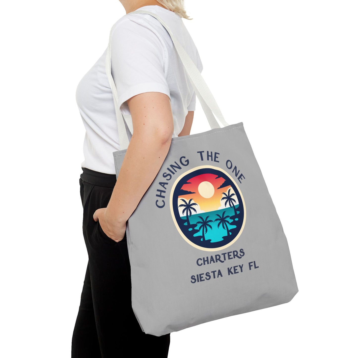 Beach Bag, Tote Bag with Tropical Sunset Design, Beach Tote, Vacation Accessory, Eco-Friendly Bag, Gift for Travelers, Summer Bag