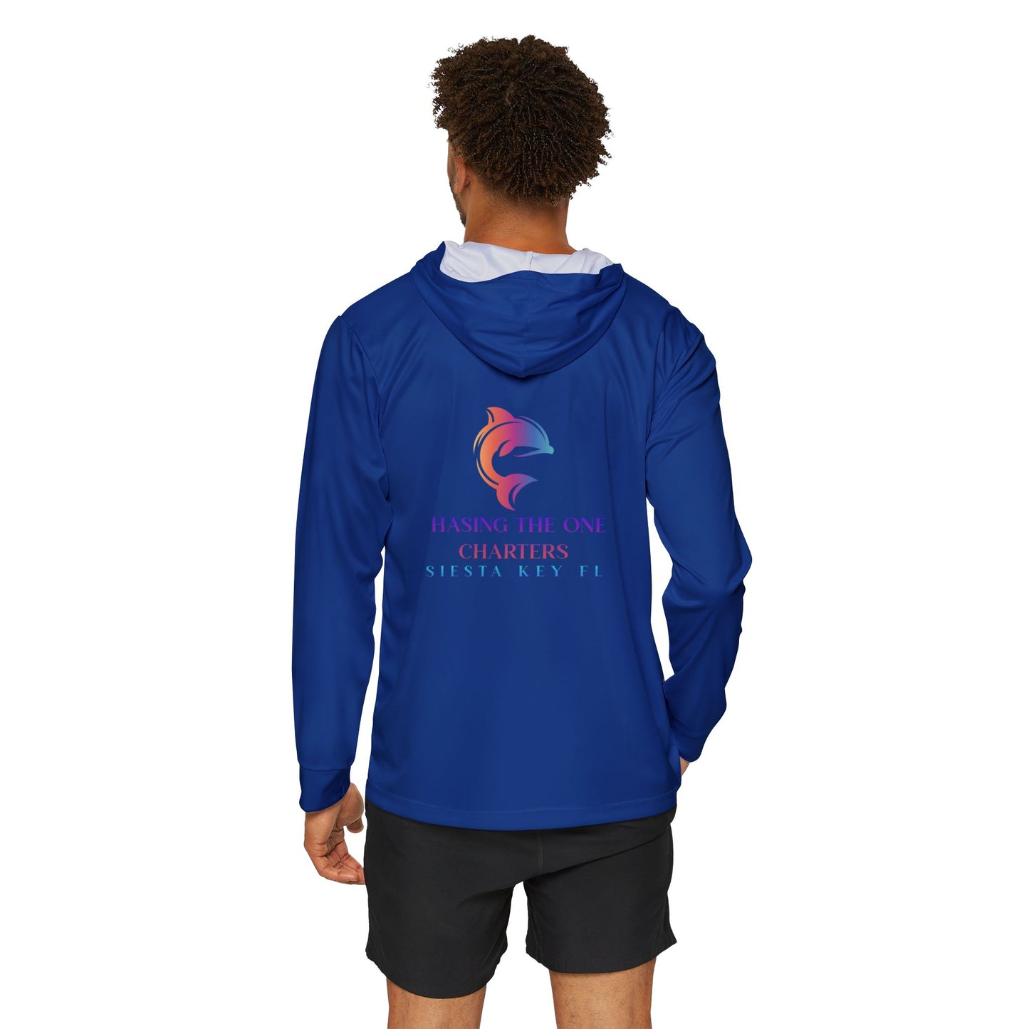Men's Sports Hoodie, UPF +50 sun protection for outdoor use Men's Sports Warmup Hoodie with Tropical Vibe, Summer Beachwear, Activewear for Men, Vacation Apparel, Gift for Him