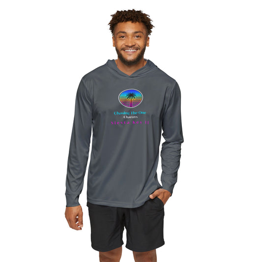 Men's Sports Hoodie, UPF +50 sun protection for outdoor use Men's Sports Warmup Hoodie with Tropical Vibe, Summer Beachwear, Activewear for Men, Vacation Apparel, Gift for Him