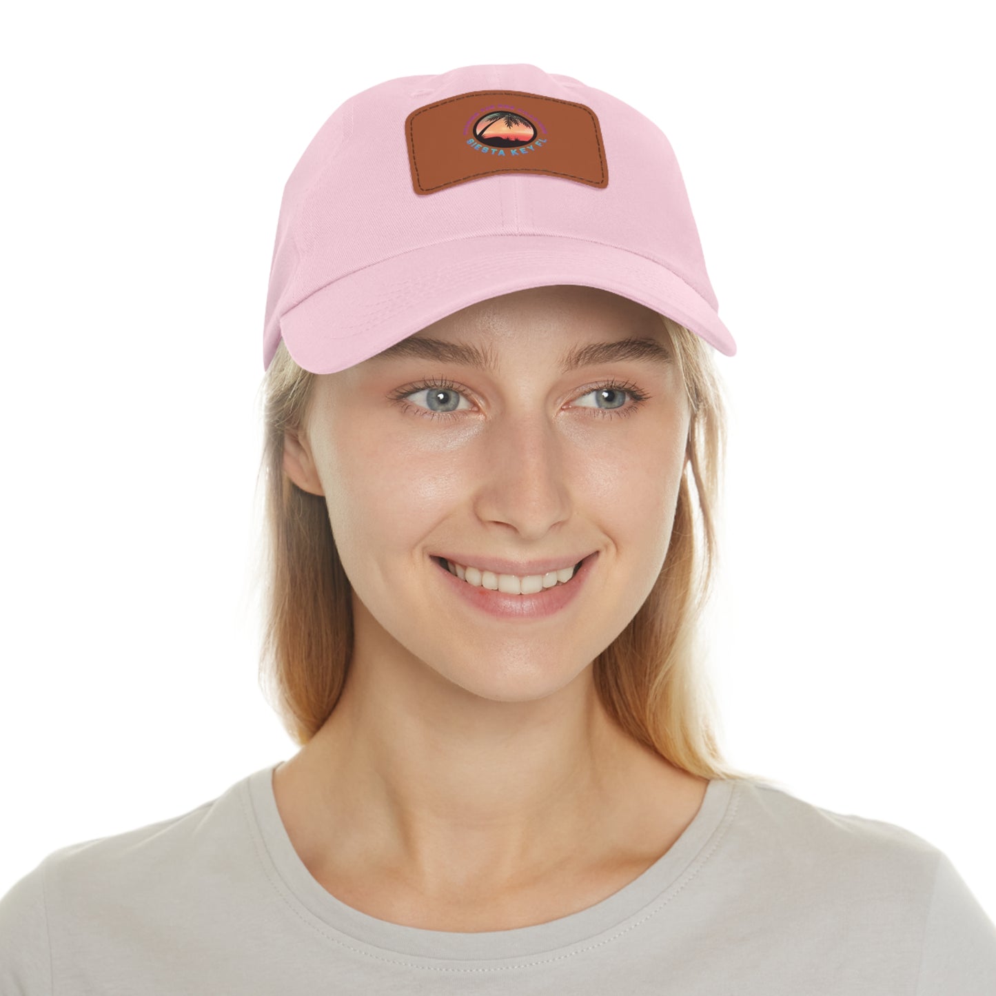 Beach Vibes Hat, Leather Patch Hat - Beachwear Gift, Outdoor Casual Cap, Vacation Accessory, Quality Relaxed Fit