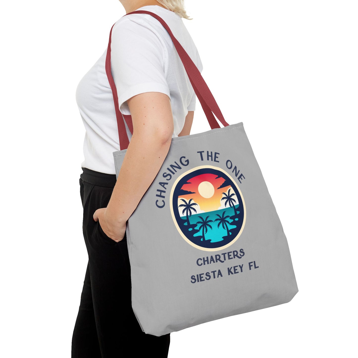 Beach Bag, Tote Bag with Tropical Sunset Design, Beach Tote, Vacation Accessory, Eco-Friendly Bag, Gift for Travelers, Summer Bag